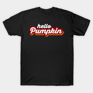 Retro Fall Hello pumpkin T-Shirt